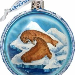 Wholesale ✨ G. DeBrekht Designocracy Arctic Family Glass Ornament Holiday Splendor by G Debrekht 🧨