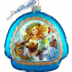 Top 10 🛒 G. DeBrekht Designocracy Cherished Winter Glass Ornament Holiday Splendor by G Debrekht 🌟