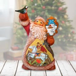 Discount ✔️ G. DeBrekht Designocracy Saint George Tiny Tale Santa Handpainted G.DeBrekht 🛒