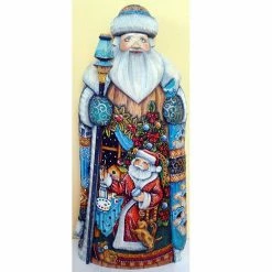 Wholesale ✨ G. DeBrekht Designocracy Woodcarved Handpainted Nativity Workshop Santa G.DeBrekht ✨
