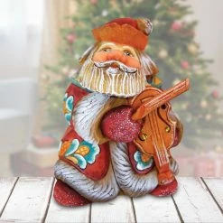 Best deal ✔️ G. DeBrekht Designocracy Mini Violin Santa Gift Giver Handpainted Figurine G.DeBrekht ✔️