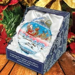 Wholesale โจ G. DeBrekht Designocracy Up Up & Away Glass Ornament, handpainted LE by G.DeBrekht ๐