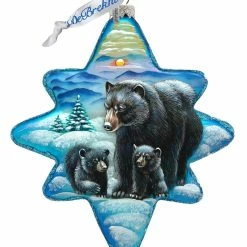 Top 10 🛒 G. DeBrekht Designocracy Black Bears Story North Star Ornament Holiday Splendor by Debrekht 🎁
