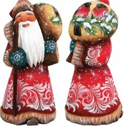 Best reviews of 🔔 G. DeBrekht Designocracy Woodcarved Handpainted Winter Chorus Yuletide Santa by GDB 👍